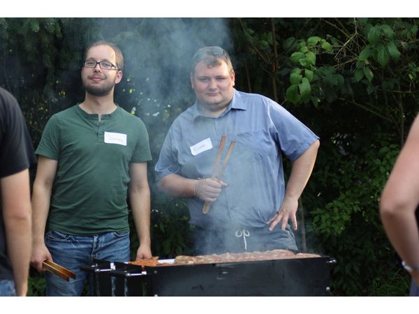 Grillmeister Jonas und Kilian